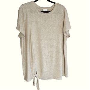 J.Jill love linen tie shirt